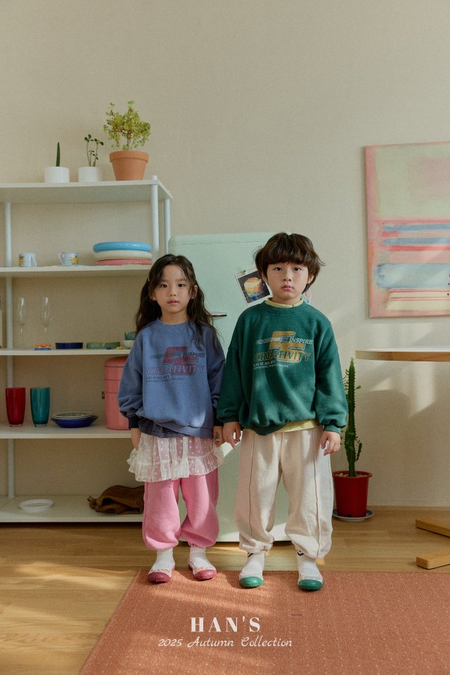 Han's - Korean Children Fashion - #childrensboutique - Hello Embroidery Pants - 8
