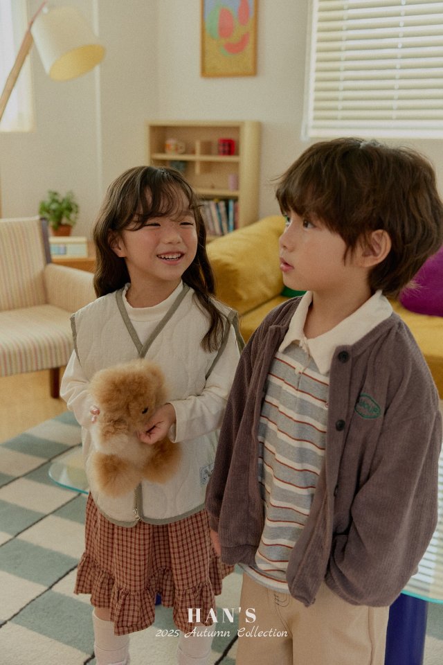 Han's - Korean Children Fashion - #designkidswear - Miles Stripe Collar Tee - 10