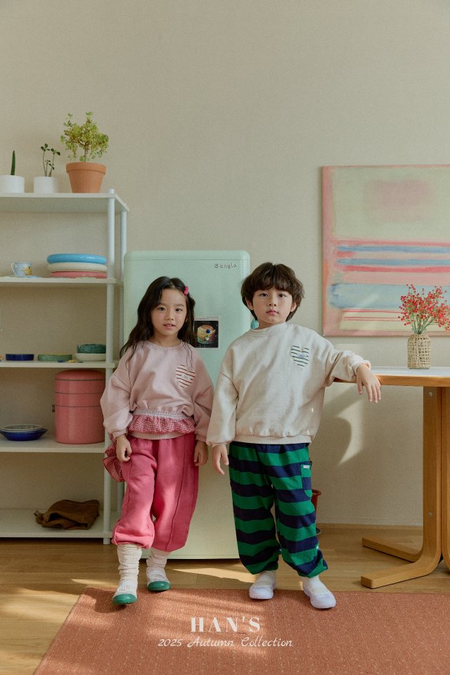 Han's - Korean Children Fashion - #fashionkids - Latte Heart Sweatshirt - 11