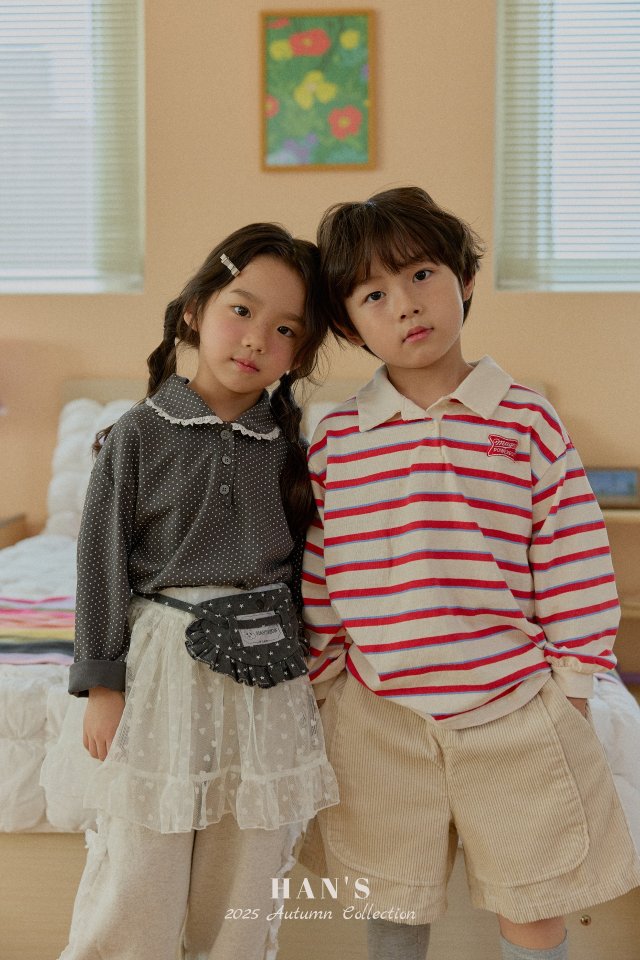 Han's - Korean Children Fashion - #fashionkids - Remy Collar Tee - 3
