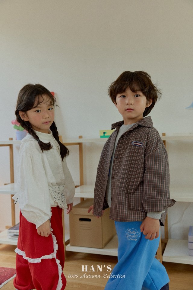 Han's - Korean Children Fashion - #kidsshorts - Hello Embroidery Pants - 12
