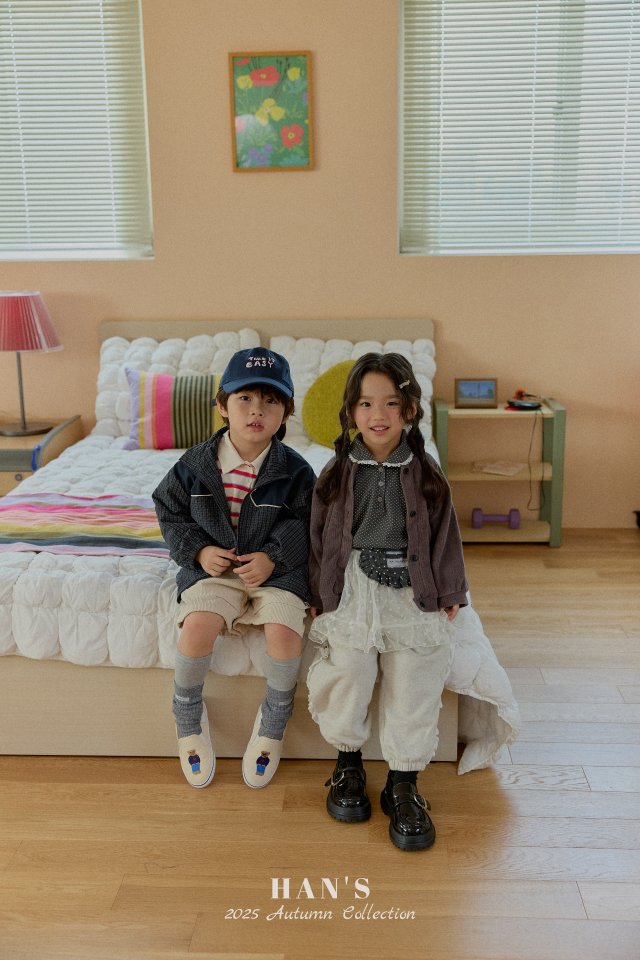 Han's - Korean Children Fashion - #kidsshorts - Bubble Check Jacket - 11