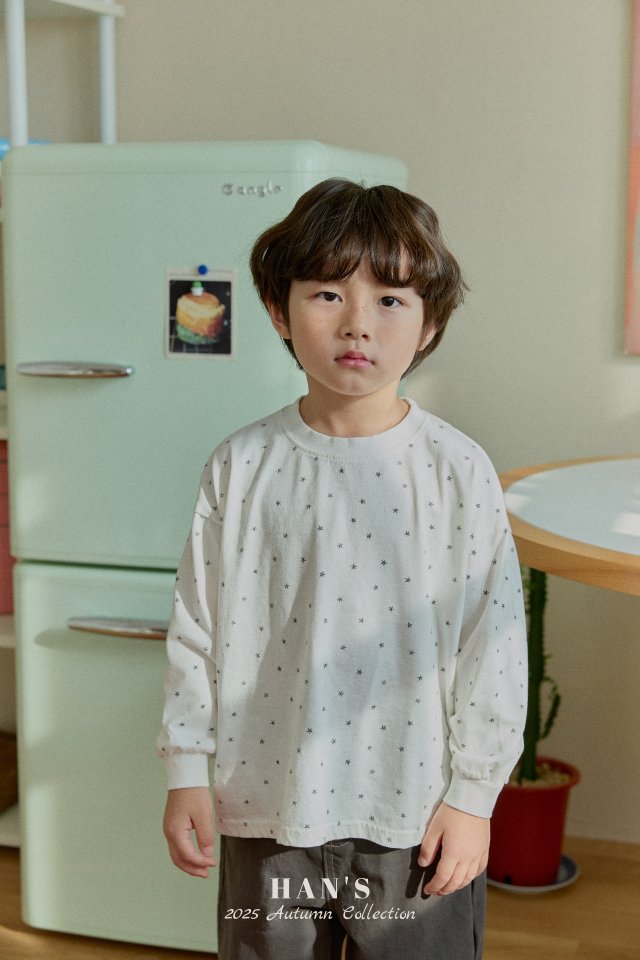 Han's - Korean Children Fashion - #kidzfashiontrend - Rough Star Tee - 3
