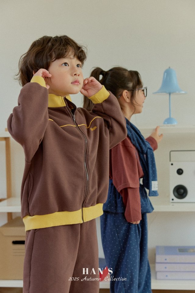 Han's - Korean Children Fashion - #littlefashionista - Binding Half Neck Zip-up - 5