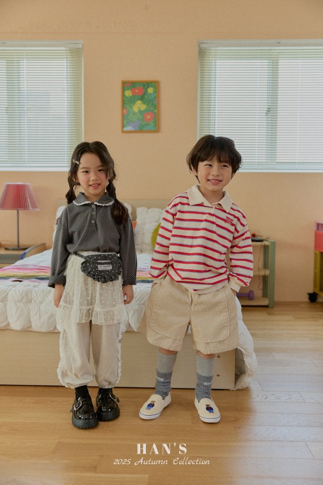 Han's - Korean Children Fashion - #littlefashionista - Remy Collar Tee - 8