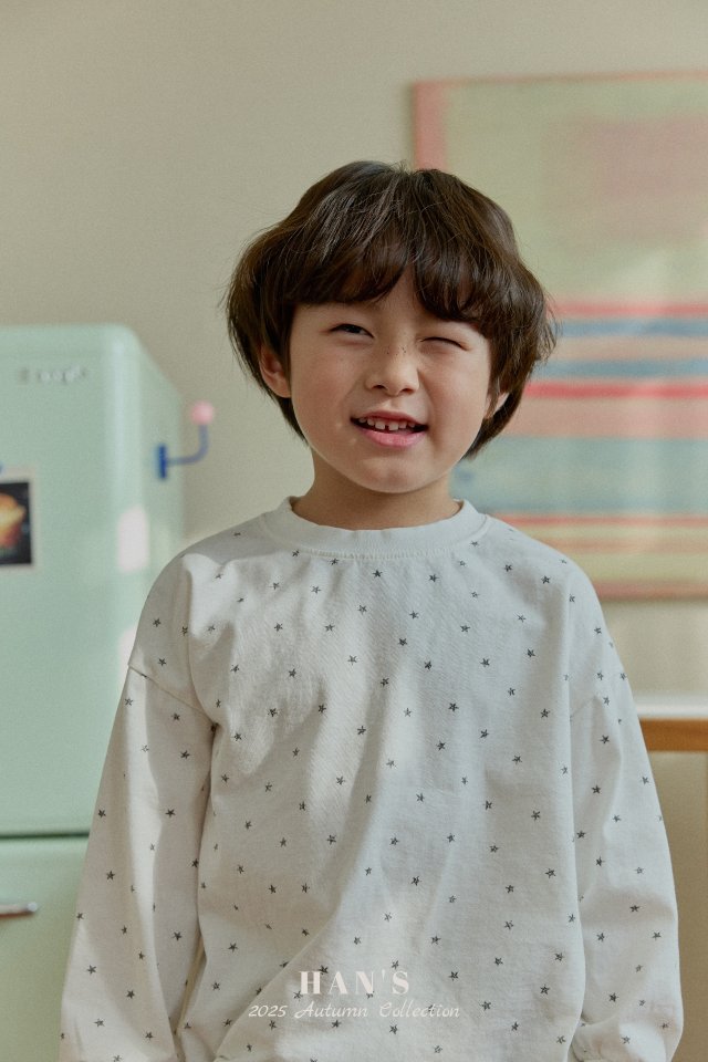 Han's - Korean Children Fashion - #prettylittlegirls - Rough Star Tee - 8