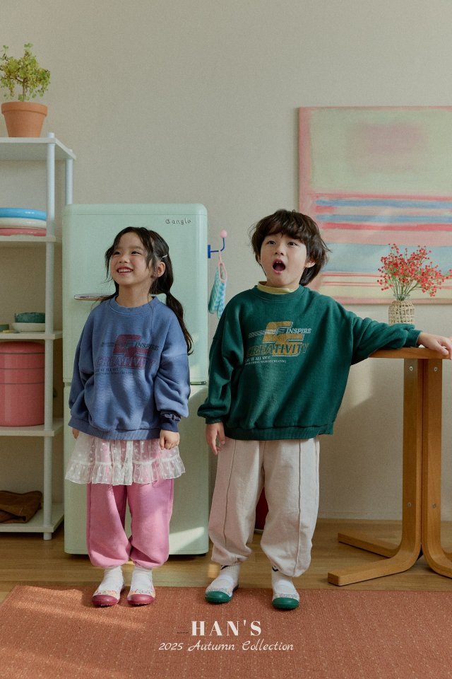 Han's - Korean Children Fashion - #prettylittlegirls - Hello Embroidery Pants - 4