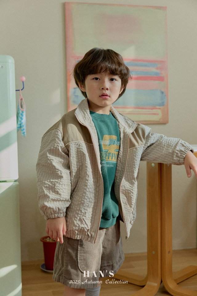 Han's - Korean Children Fashion - #todddlerfashion - Bubble Check Jacket - 3