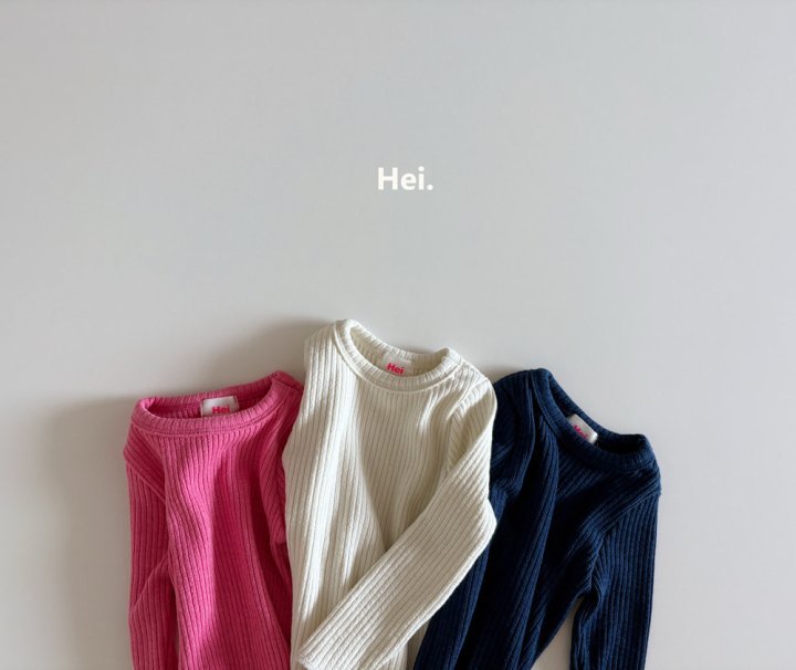 Hei - Korean Children Fashion - #childofig - Ribbed Tee - 2