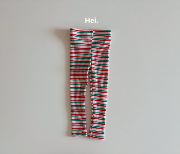 Hei - Korean Children Fashion - #childrensboutique - Stripe Leggings - 3