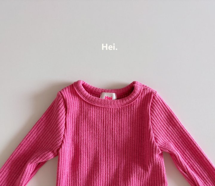 Hei - Korean Children Fashion - #childrensboutique - Ribbed Tee - 4