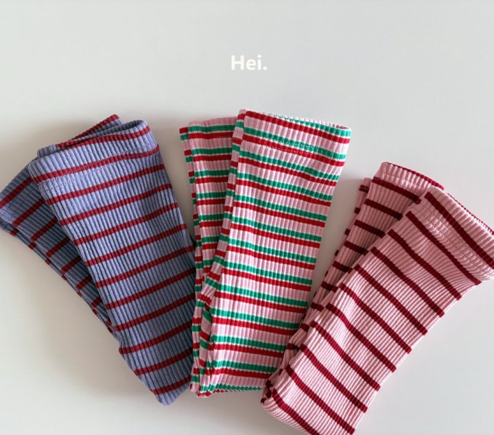 Hei - Korean Children Fashion - #discoveringself - Stripe Leggings - 5