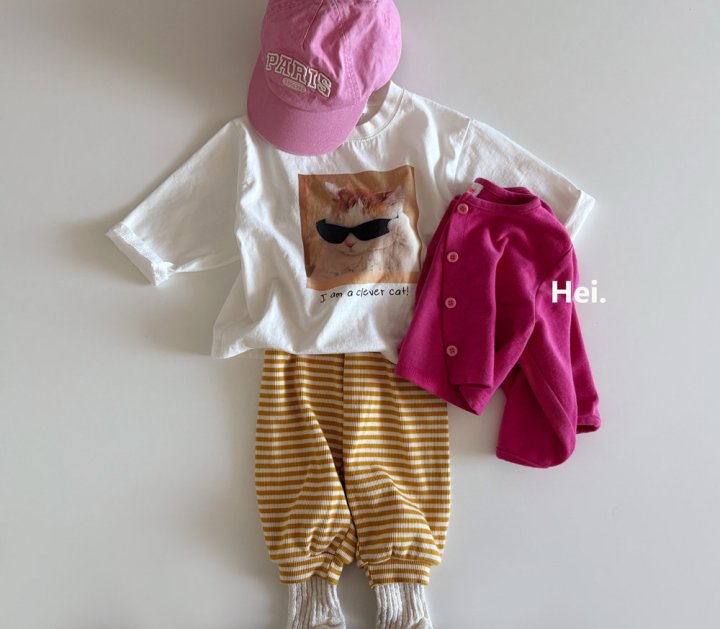 Hei - Korean Children Fashion - #fashionkids - Meow Tee - 5