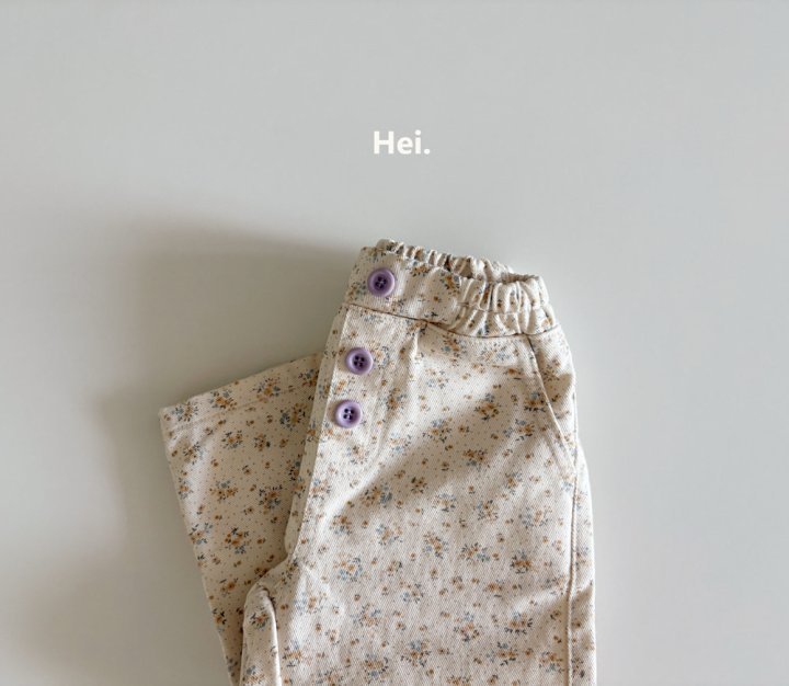 Hei - Korean Children Fashion - #fashionkids - Flower Pants - 3