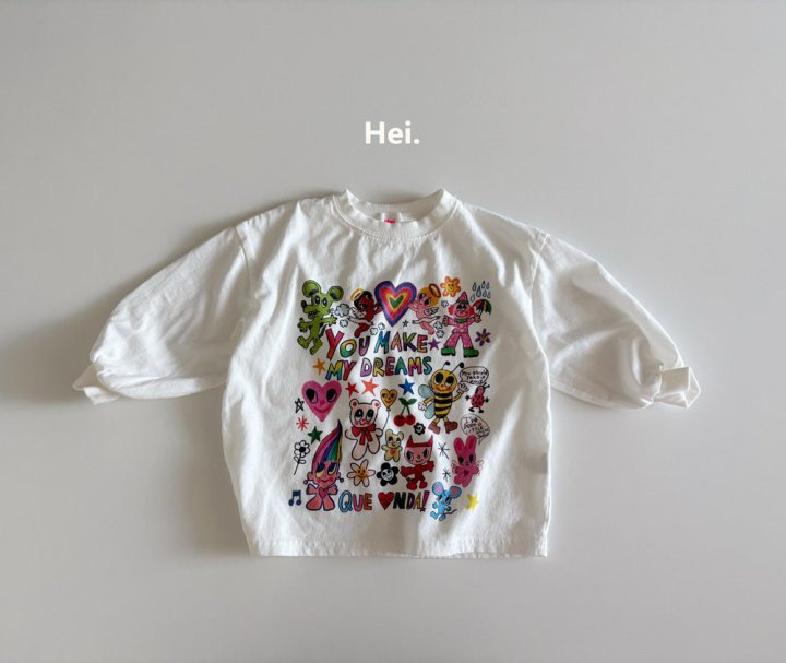 Hei - Korean Children Fashion - #fashionkids - Drawing Tee