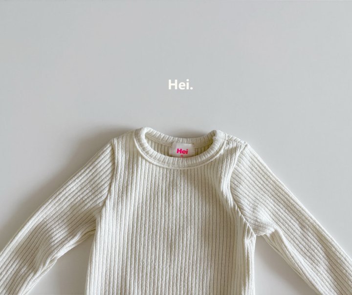 Hei - Korean Children Fashion - #kidsshorts - Ribbed Tee - 7
