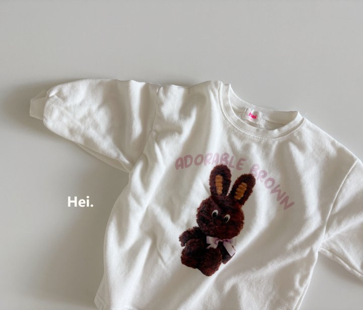 Hei - Korean Children Fashion - #kidsshorts - Bunny Girl Tee - 4