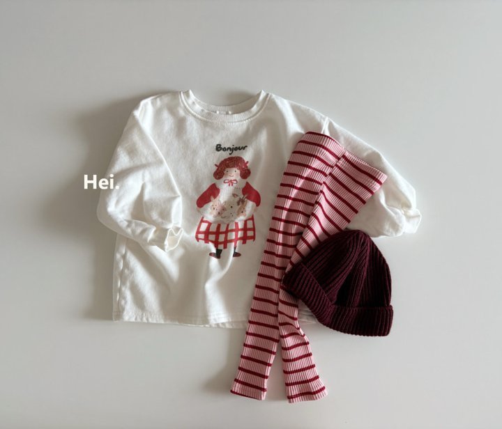 Hei - Korean Children Fashion - #kidsstore - Stripe Leggings - 8