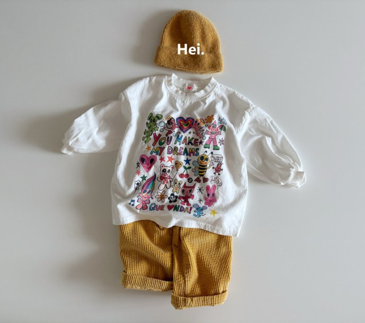 Hei - Korean Children Fashion - #kidsstore - Drawing Tee - 3