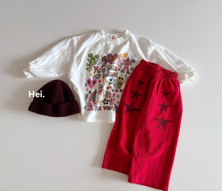 Hei - Korean Children Fashion - #littlefashionista - Drawing Tee - 6
