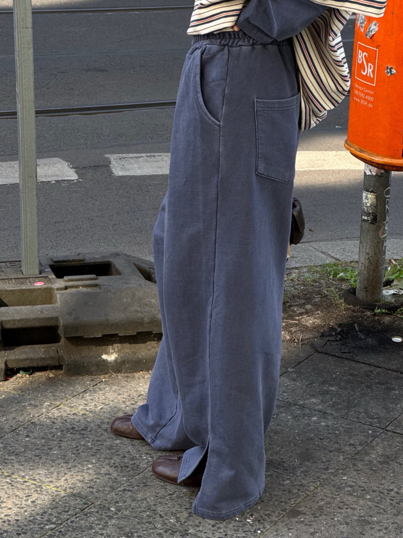 Heil - Korean Women Fashion - #momslook - Pigment Slit Pants