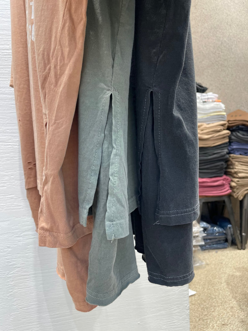 Heil - Korean Women Fashion - #momslook - Pigment Vintage Layered Tee - 4
