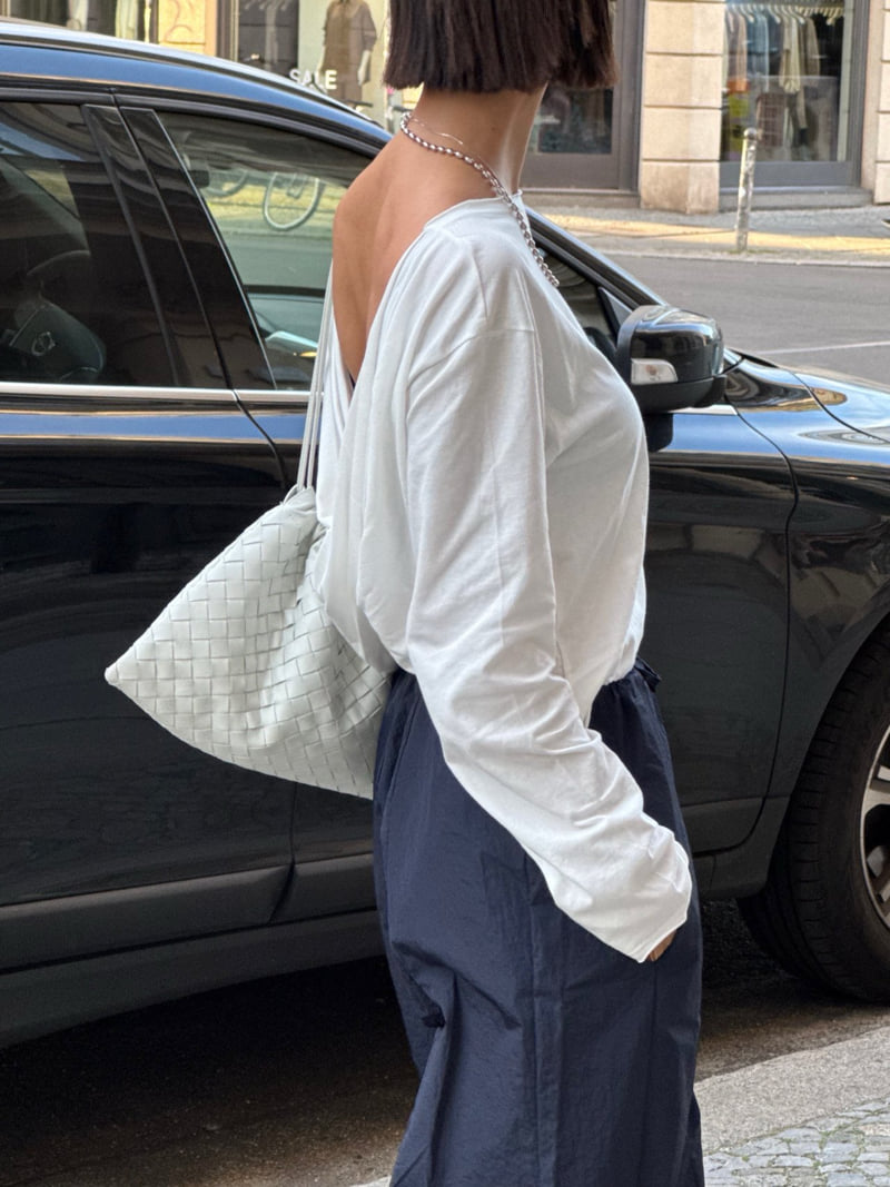 Heil - Korean Women Fashion - #shopsmall - Backless Tee