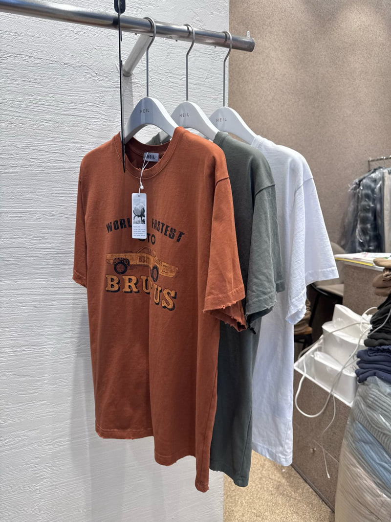 Heil - Korean Women Fashion - #womensfashion - Old Car Vintage Tee - 7