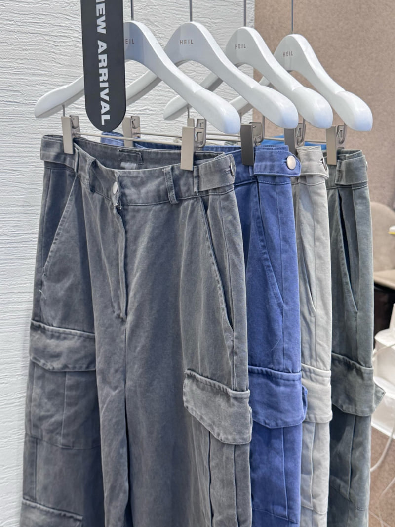 Heil - Korean Women Fashion - #womensfashion - Pigment Double Pocket Pants - 2