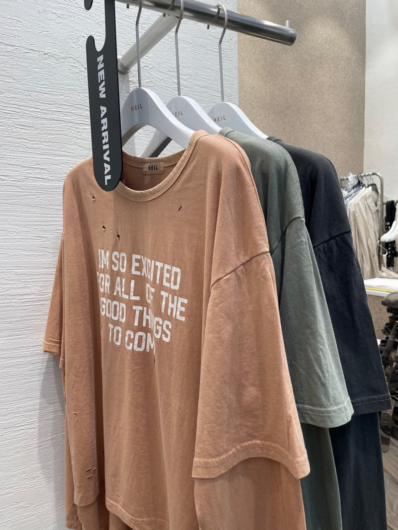 Heil - Korean Women Fashion - #womensfashion - Pigment Vintage Layered Tee - 2