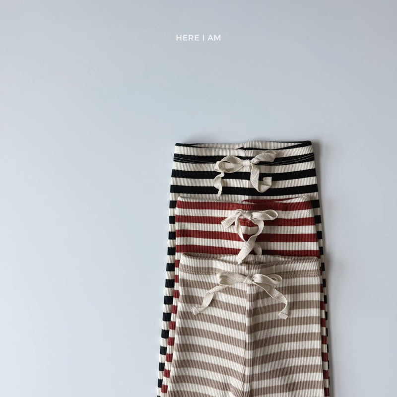 Here I Am - Korean Children Fashion - #Kfashion4kids - Million Stripe Ribbed Leggings - 3