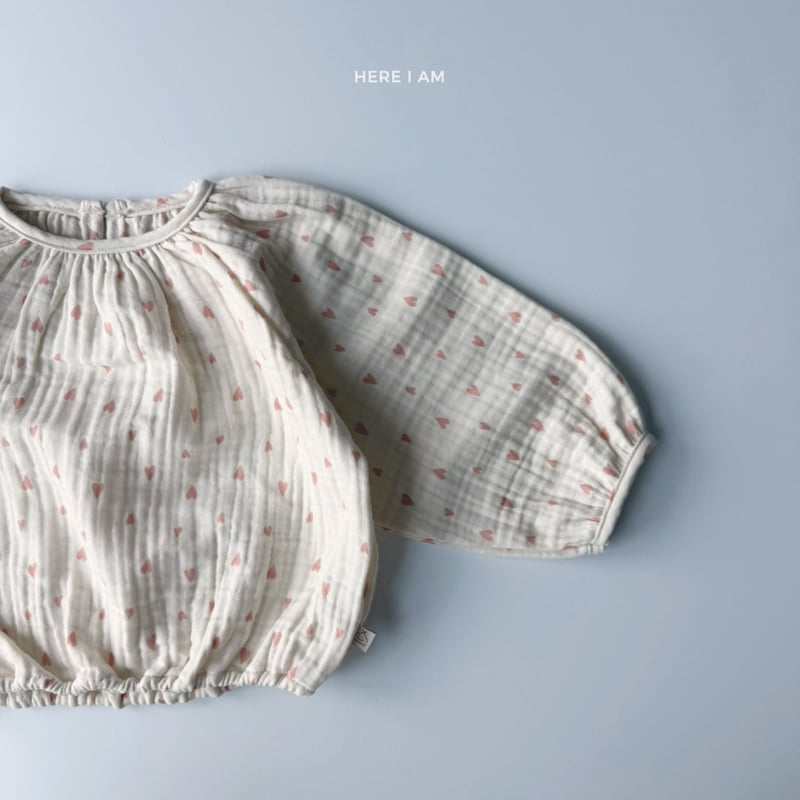 Here I Am - Korean Children Fashion - #Kfashion4kids - Heart Natural Blouse - 11