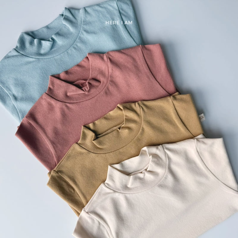 Here I Am - Korean Children Fashion - #childofig - Essential Mock Neck Tee - 5