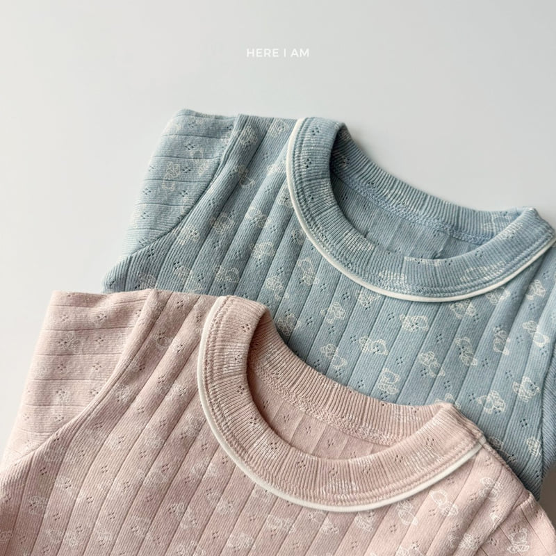 Here I Am - Korean Children Fashion - #childrensboutique - Teddy Eyelet Easywear