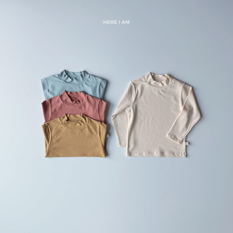 Here I Am - Korean Children Fashion - #designkidswear - Essential Mock Neck Tee - 7