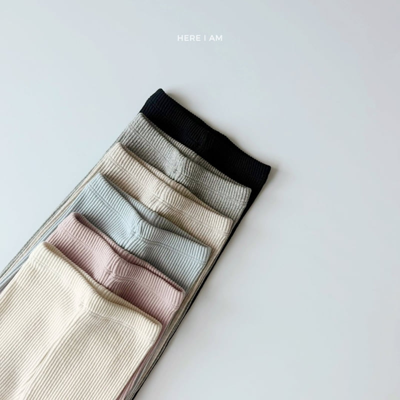 Here I Am - Korean Children Fashion - #designkidswear - Soft Ribbed Leggings - 4