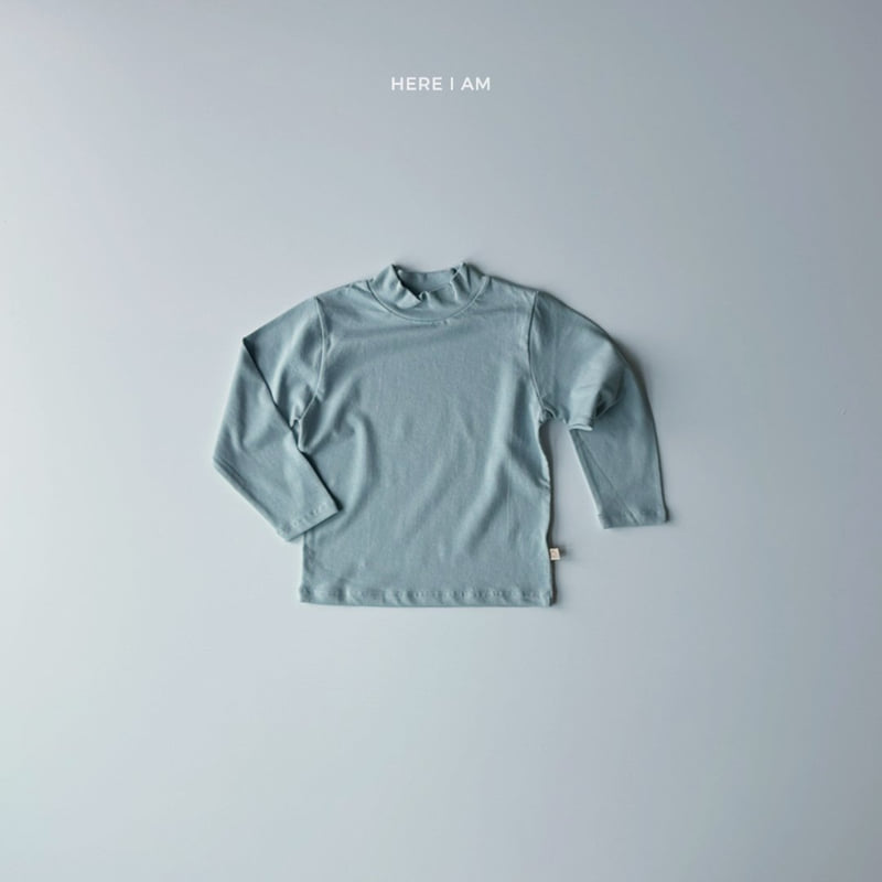 Here I Am - Korean Children Fashion - #fashionkids - Essential Mock Neck Tee - 9