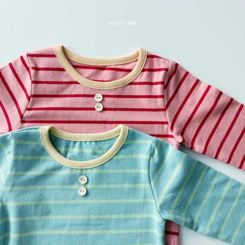 Here I Am - Korean Children Fashion - #kidsshorts - Madeleine Stripe Easywear