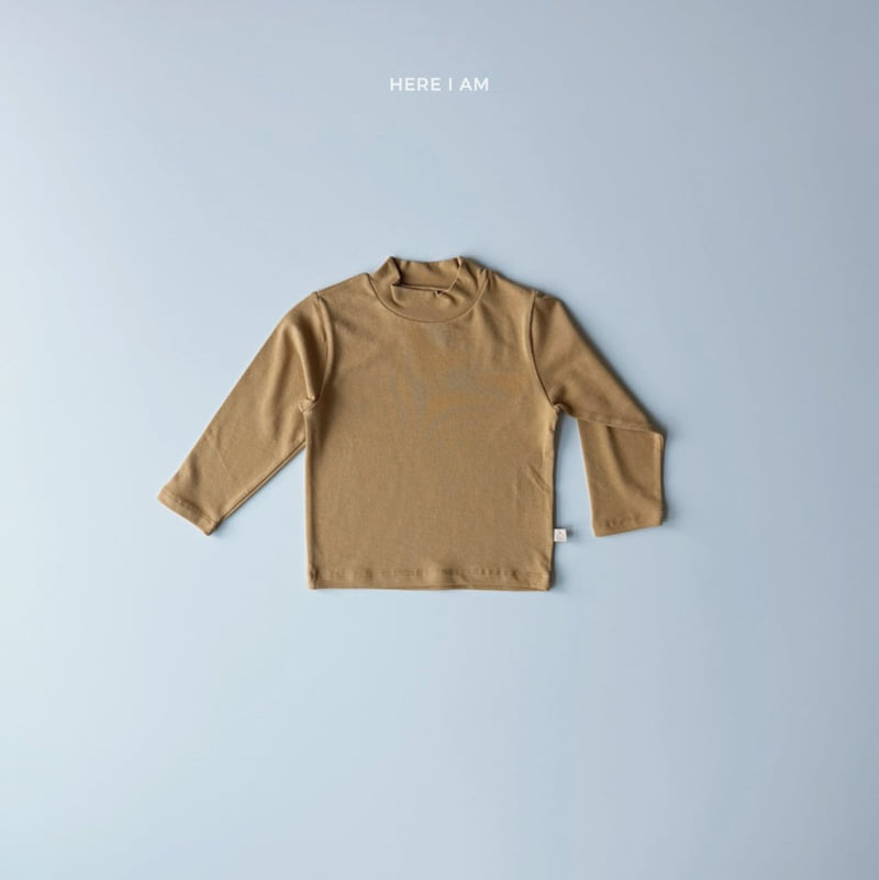 Here I Am - Korean Children Fashion - #kidsstore - Essential Mock Neck Tee - 11