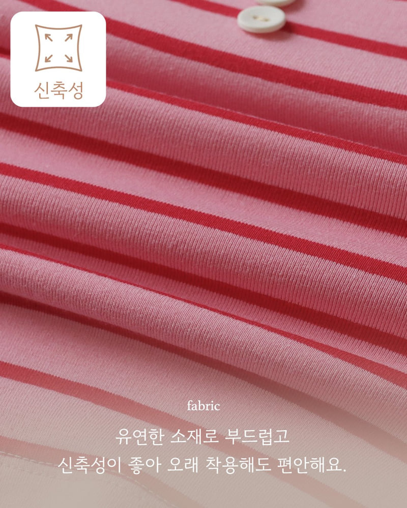 Here I Am - Korean Children Fashion - #kidzfashiontrend - Madeleine Stripe Easywear - 3