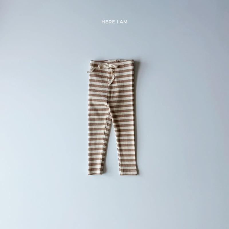 Here I Am - Korean Children Fashion - #prettylittlegirls - Million Stripe Ribbed Leggings - 7