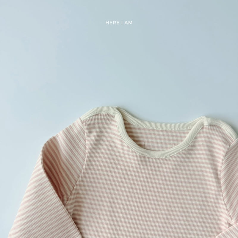 Here I Am - Korean Children Fashion - #toddlerclothing - Jetty Stripe Ribbed Easywear - 5