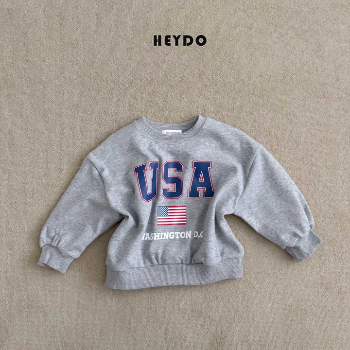 Heydo - Korean Children Fashion - #childofig - USA Sweatshirt - 6