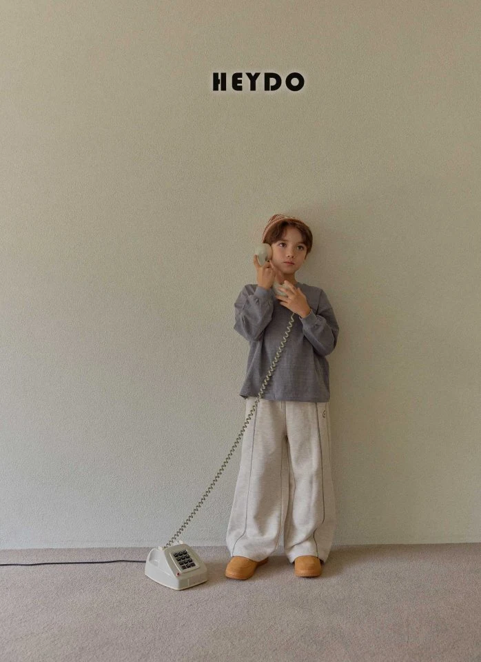 Heydo - Korean Children Fashion - #childofig - Logo Embroidery Pants - 11