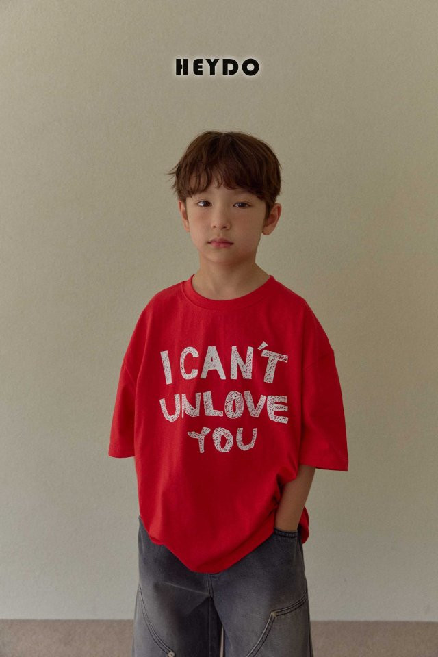 Heydo - Korean Children Fashion - #childofig - Unlove Short Sleeve Tee - 7