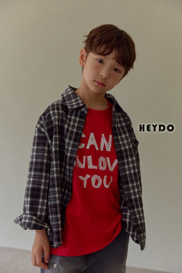 Heydo - Korean Children Fashion - #childofig - Unlove Short Sleeve Tee - 8
