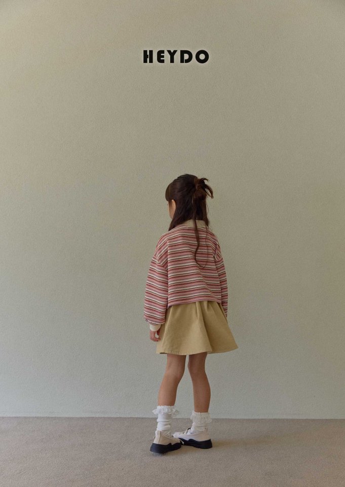 Heydo - Korean Children Fashion - #childofig - Mitte Stripe Collar Tee - 11