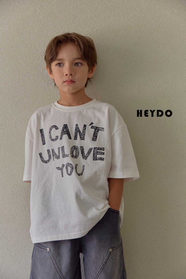 Heydo - Korean Children Fashion - #childrensboutique - Unlove Short Sleeve Tee - 9
