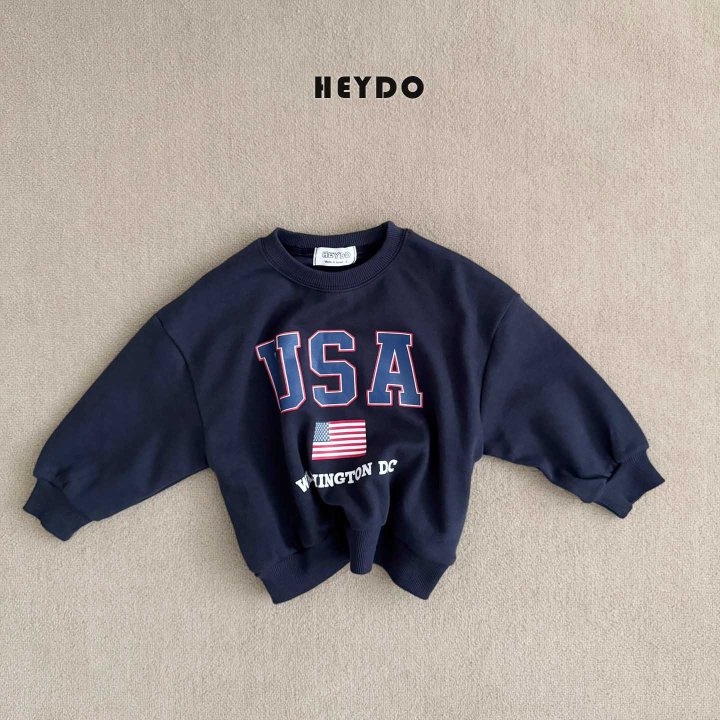 Heydo - Korean Children Fashion - #designkidswear - USA Sweatshirt - 8
