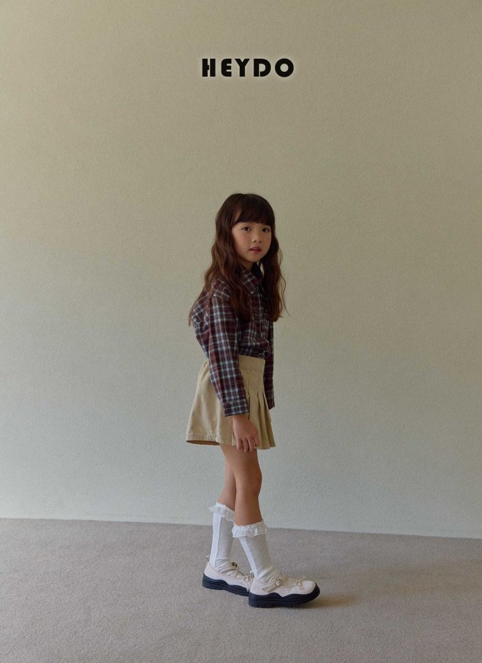 Heydo - Korean Children Fashion - #designkidswear - Wrap Pleated Shorts (Denim) - 11